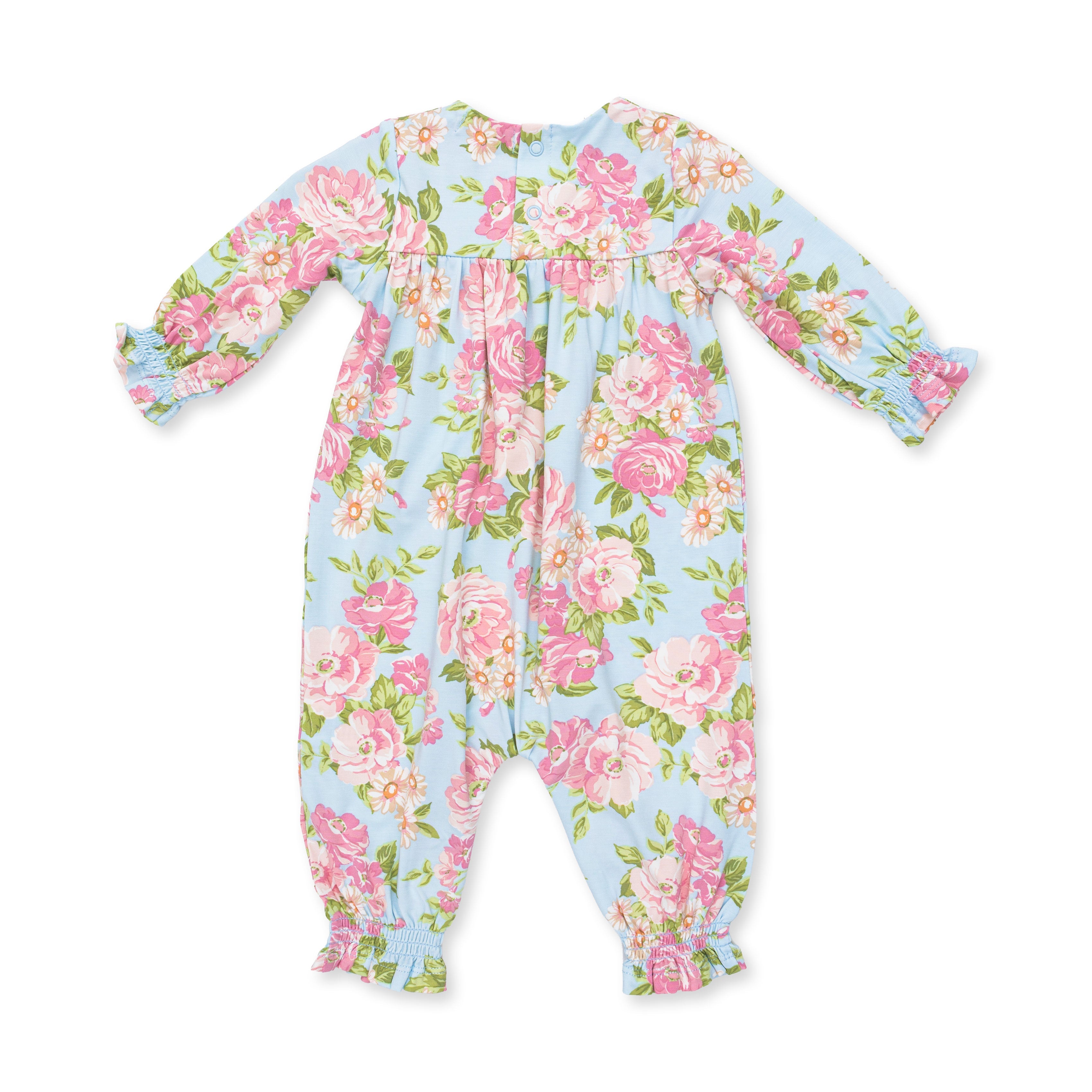 Angeline Floral - Smocked Long Sleeve Romper