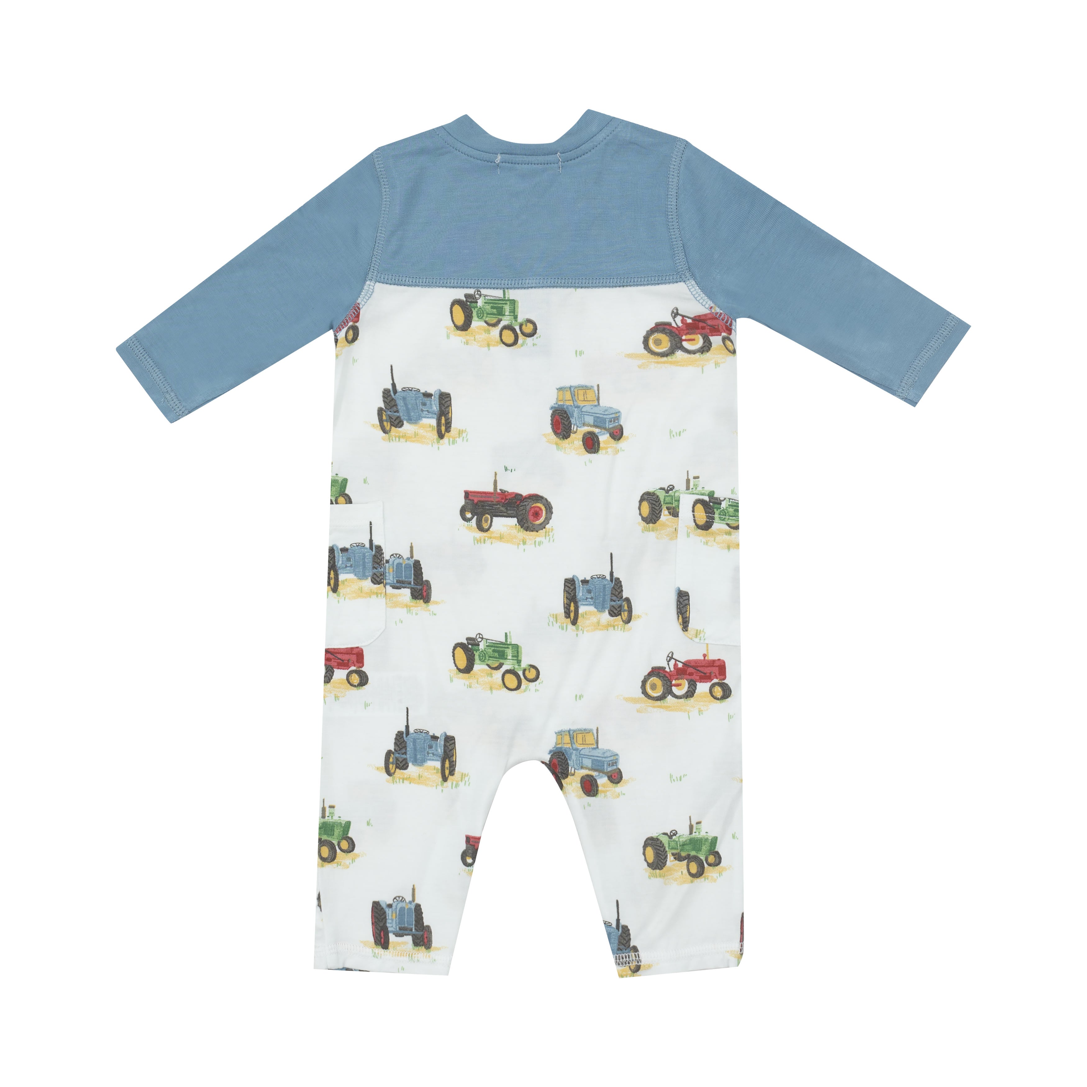 Romper W/ Contrast Sleeve - Vintage Tractors