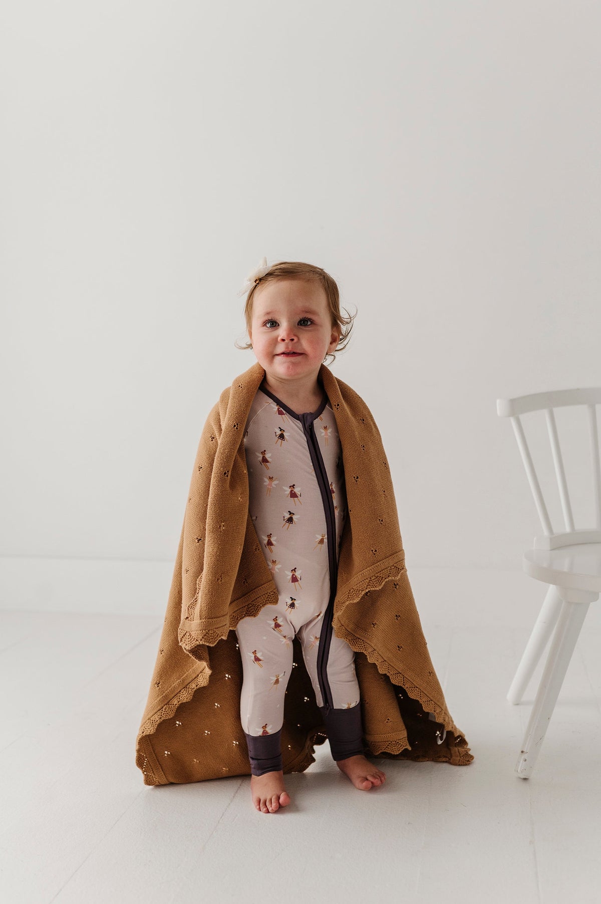 Knit Blanket In Camel