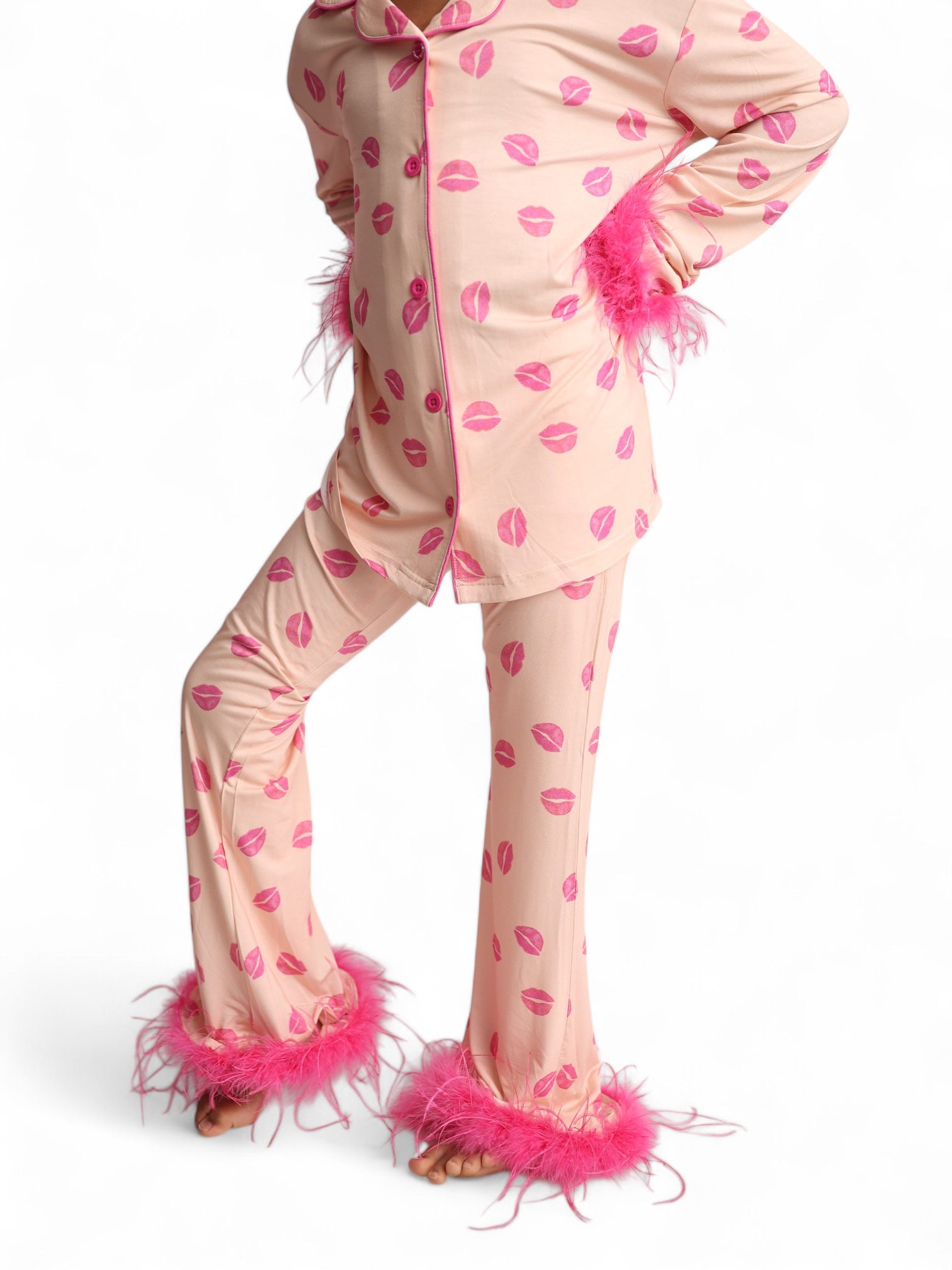 Pucker Up Girl's Flare Feathered Dream Set