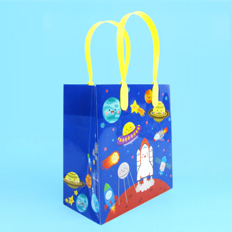 Outer Space Party Favor Bags Treat Bags - Set Of 6 Or 12
