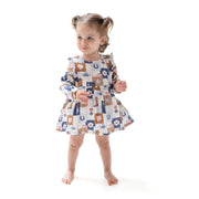 Ruffle Long Sleeve Bubble With Skirt