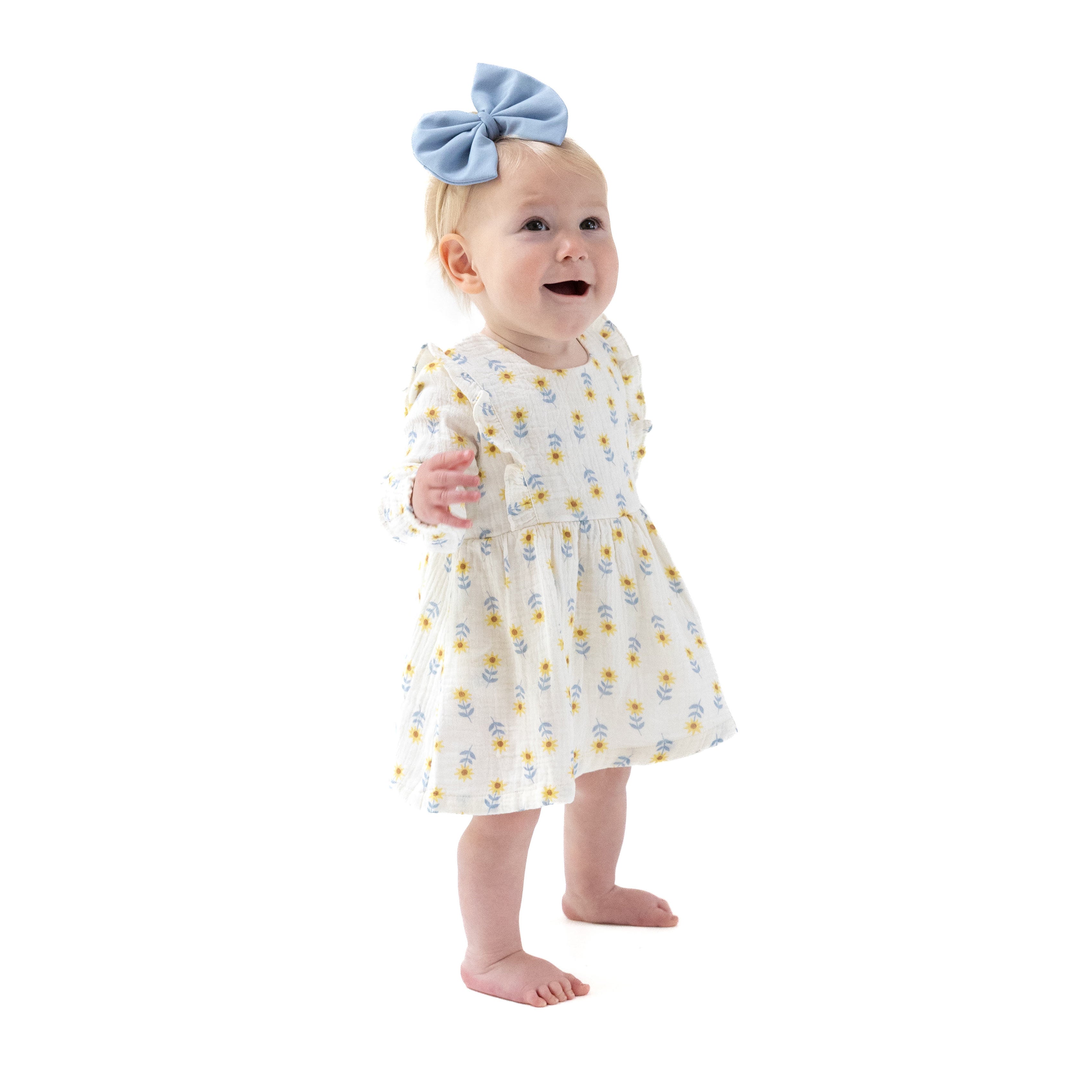 Ruffle Long Sleeve Bubble With Skirt