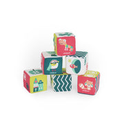 Feel To Learn: Soft Rattle Cubes Set