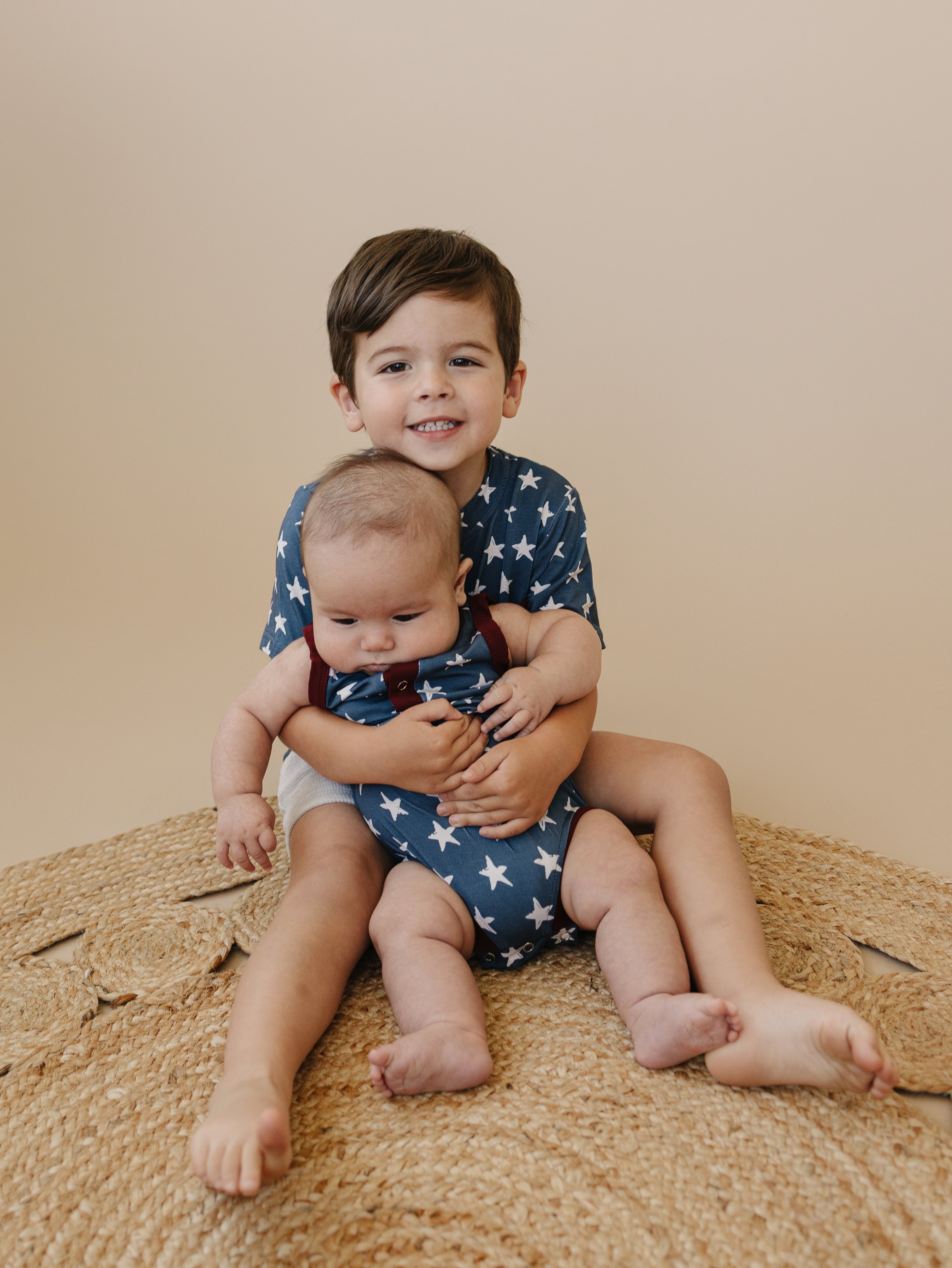 Navy Stars 4th Of July Bamboo Pocket Tee
