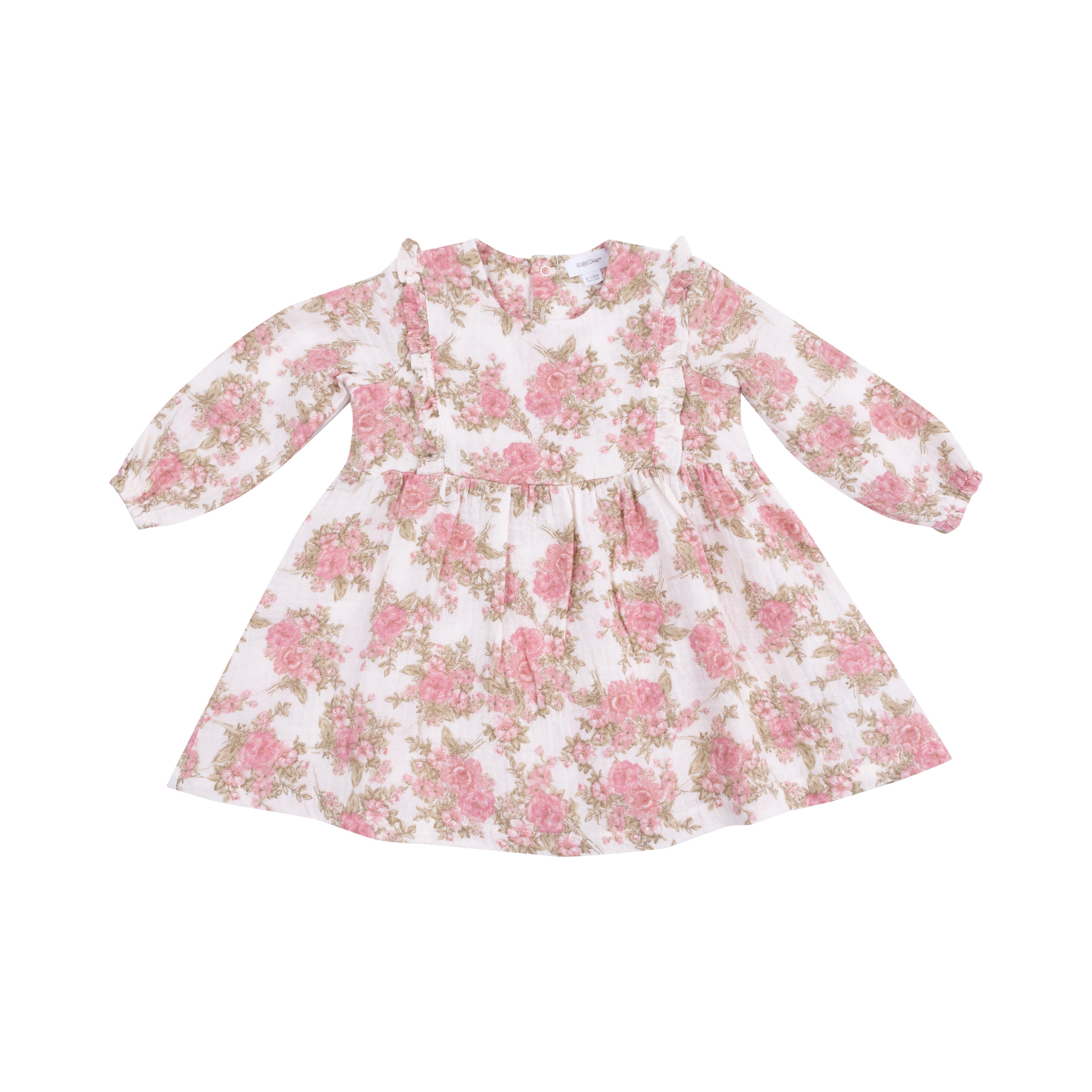 Ruffle Long Sleeve Dress And Ribbed Legging