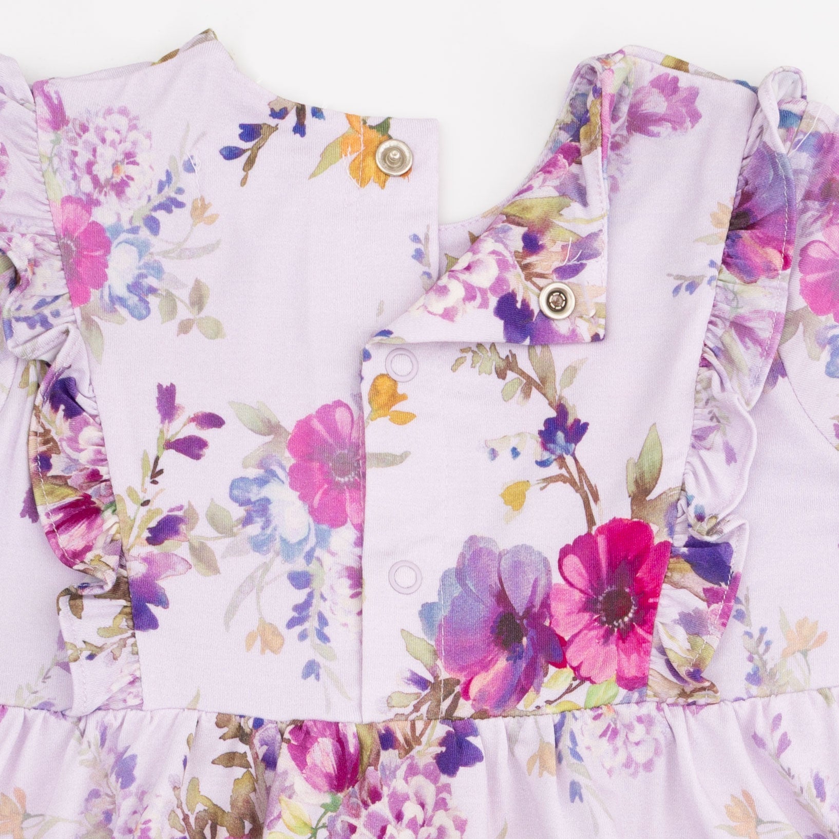 Dahlia Floral - Long Sleeve Ruffle Dress And Legging