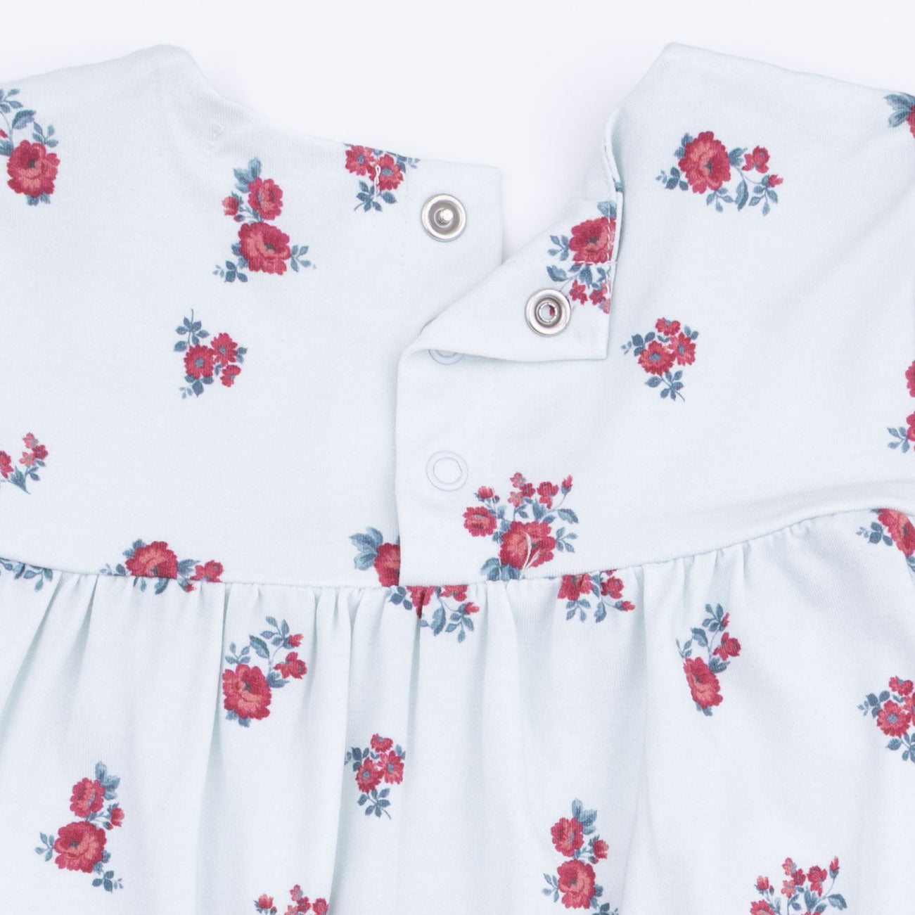 Alyssa Floral - Smocked Ruffle Long Sleeve Dress And Legging