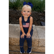 Americana Romper Navy