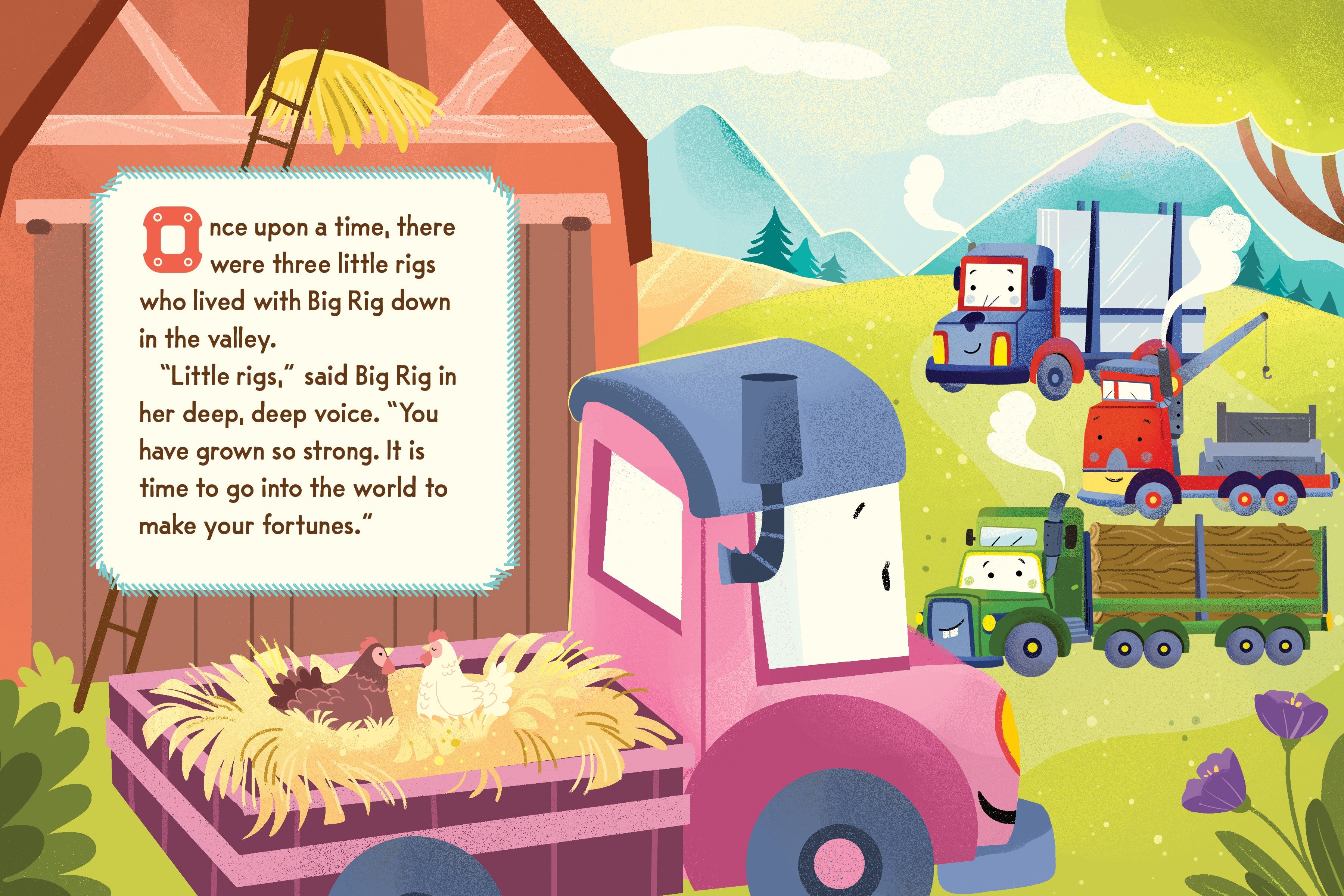 Truck Tales: The Three Little Rigs And The Big Bad Bulldozer