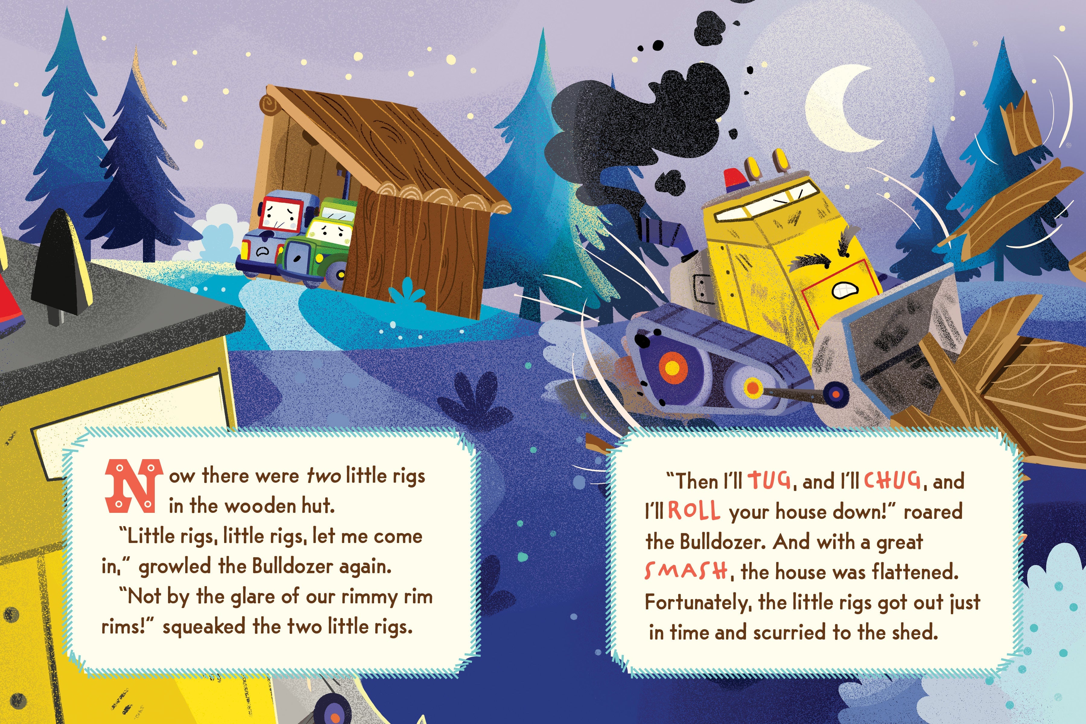 Truck Tales: The Three Little Rigs And The Big Bad Bulldozer