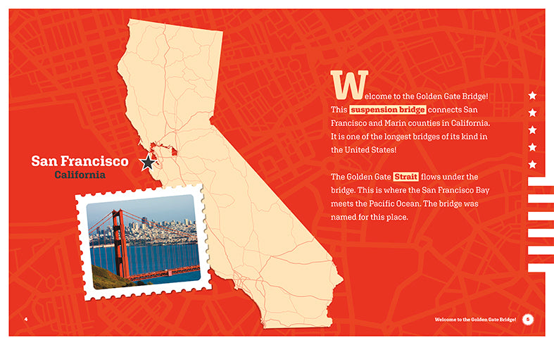 Landmarks of America: Golden Gate Bridge by The Creative Company