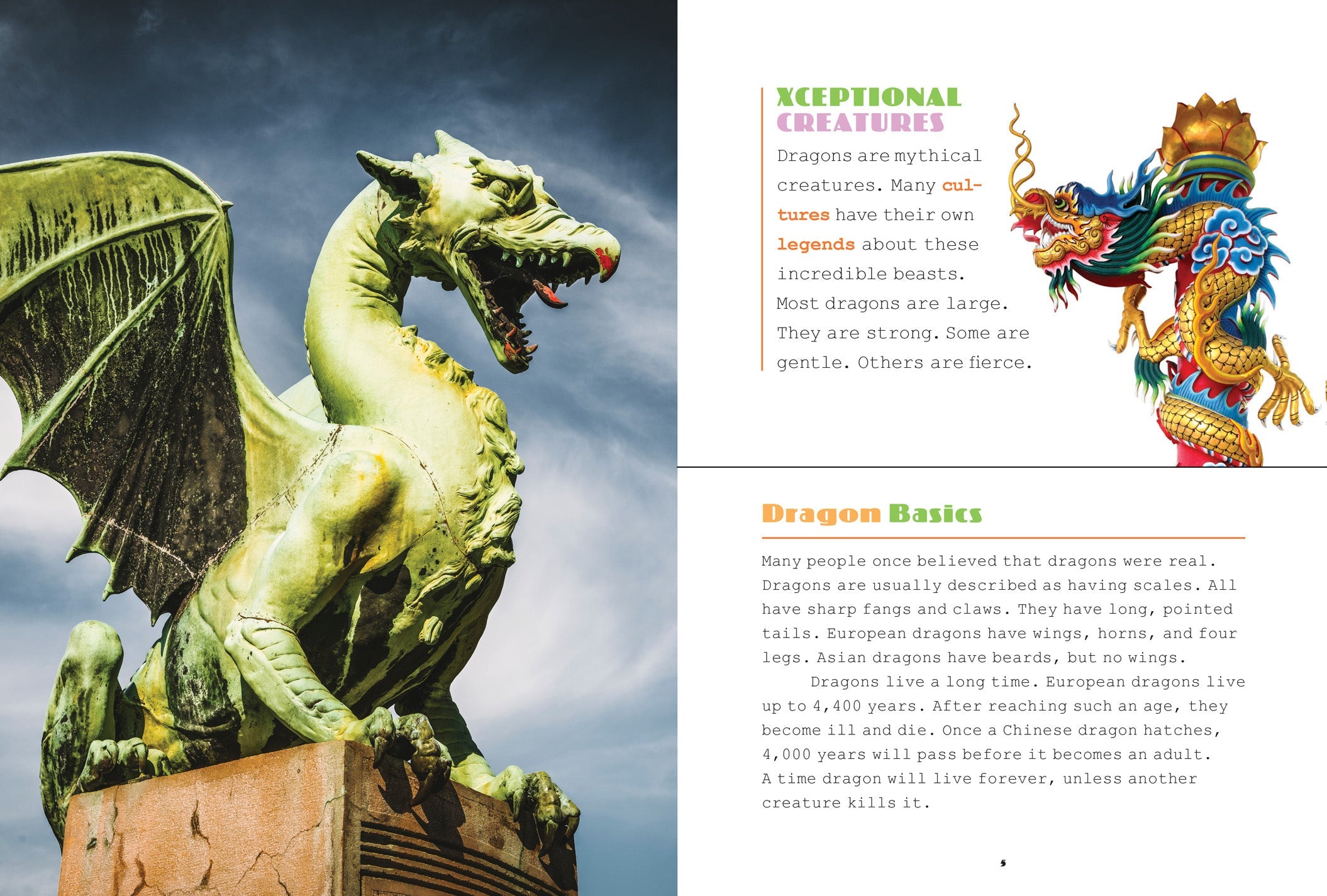 X-Books: Mythical Creatures: Dragons by The Creative Company