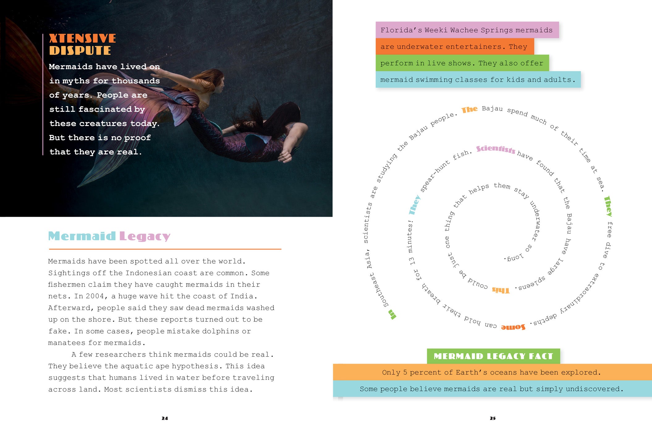 X-Books: Mythical Creatures: Mermaids by The Creative Company