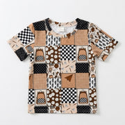 Checkered School Short Sleeve T Shirt