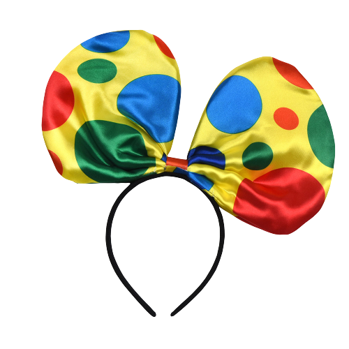 Clown Polka Dot Bow Headband