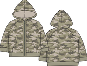 Camo French Terry - Zip Hoodie