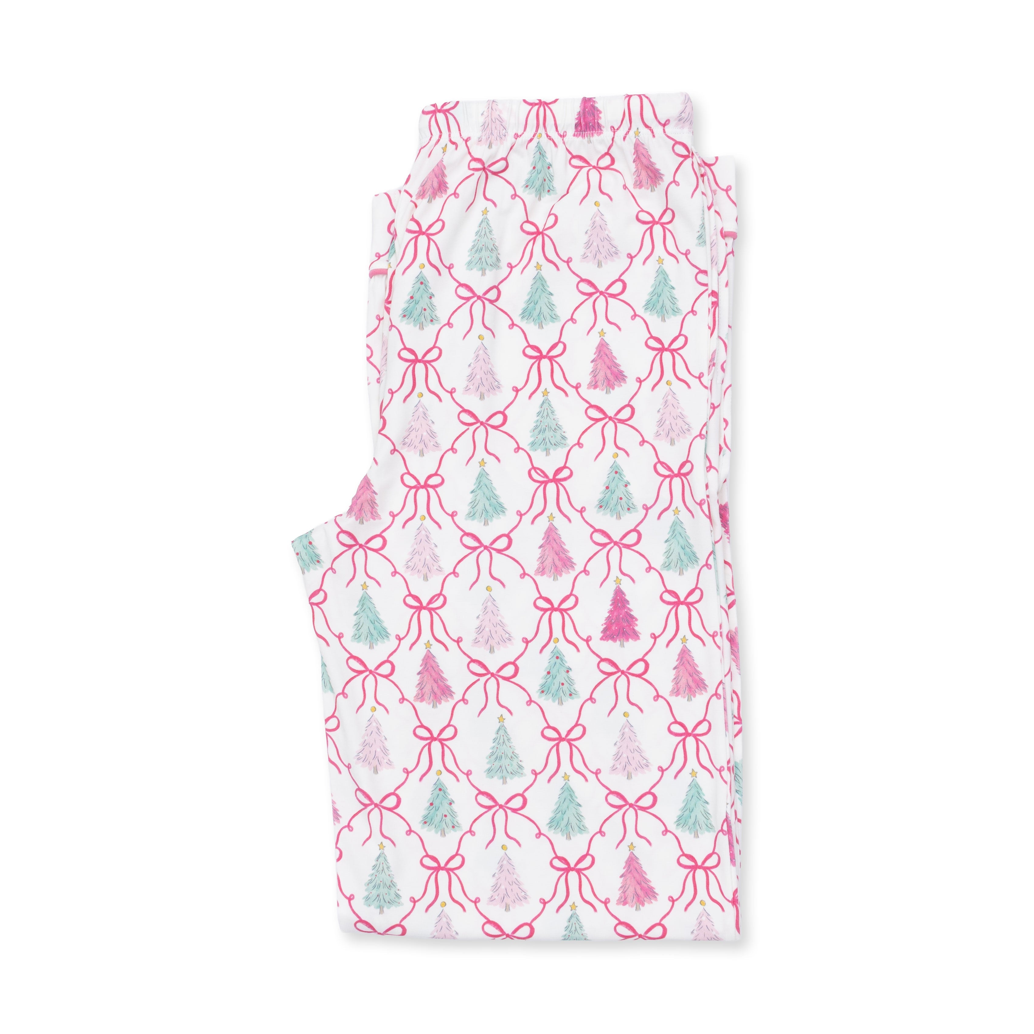 Bow Trellis Tree - Adult Long Sleeve Coat Style With Pants