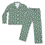 Christmas Dogs Uni - Adult Long Sleeve Coat Style And Pant With Pockets