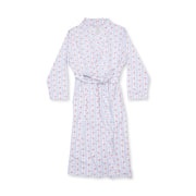 Anna Floral Stripe -  Adult Long Robe