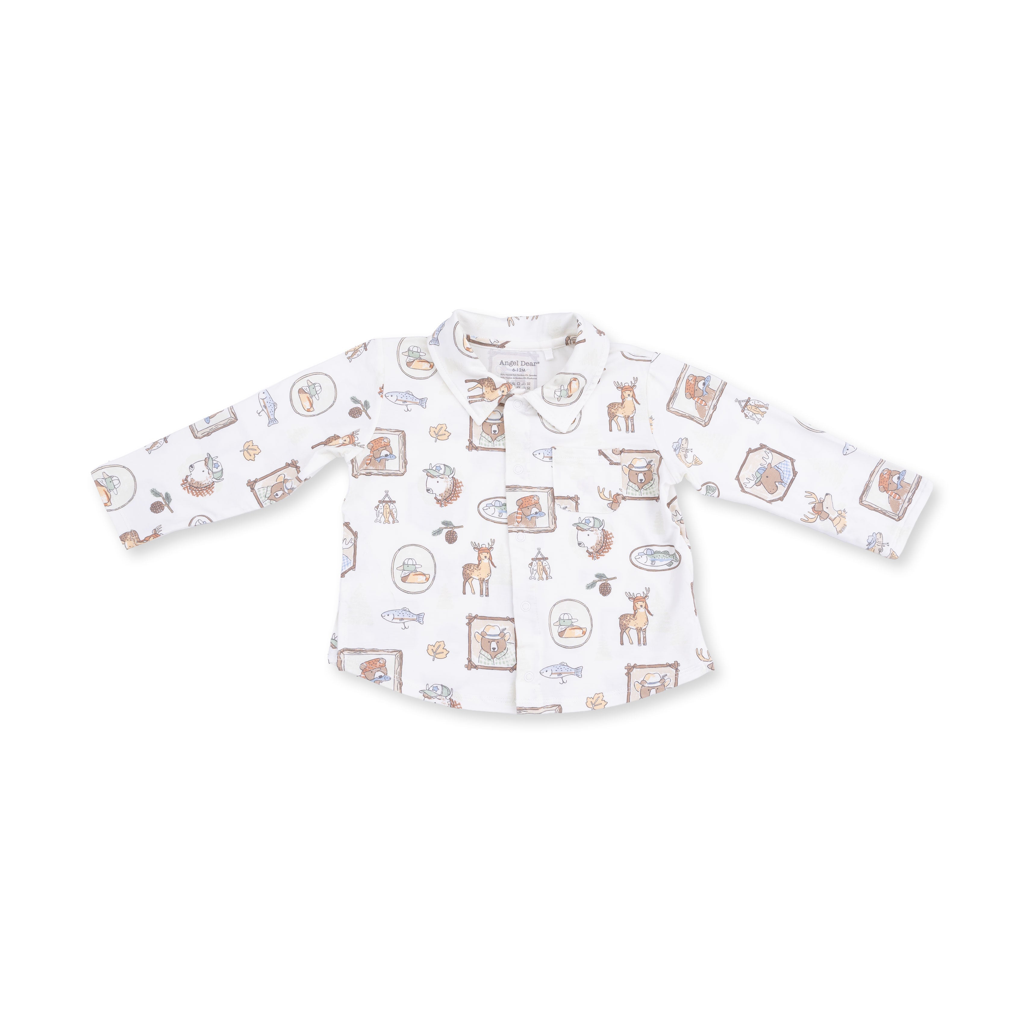 Woodson's Family Cabin - Long Sleeve Polo Button Up