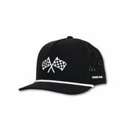 Black Finish Line Adventure Snapback // Water-resistant