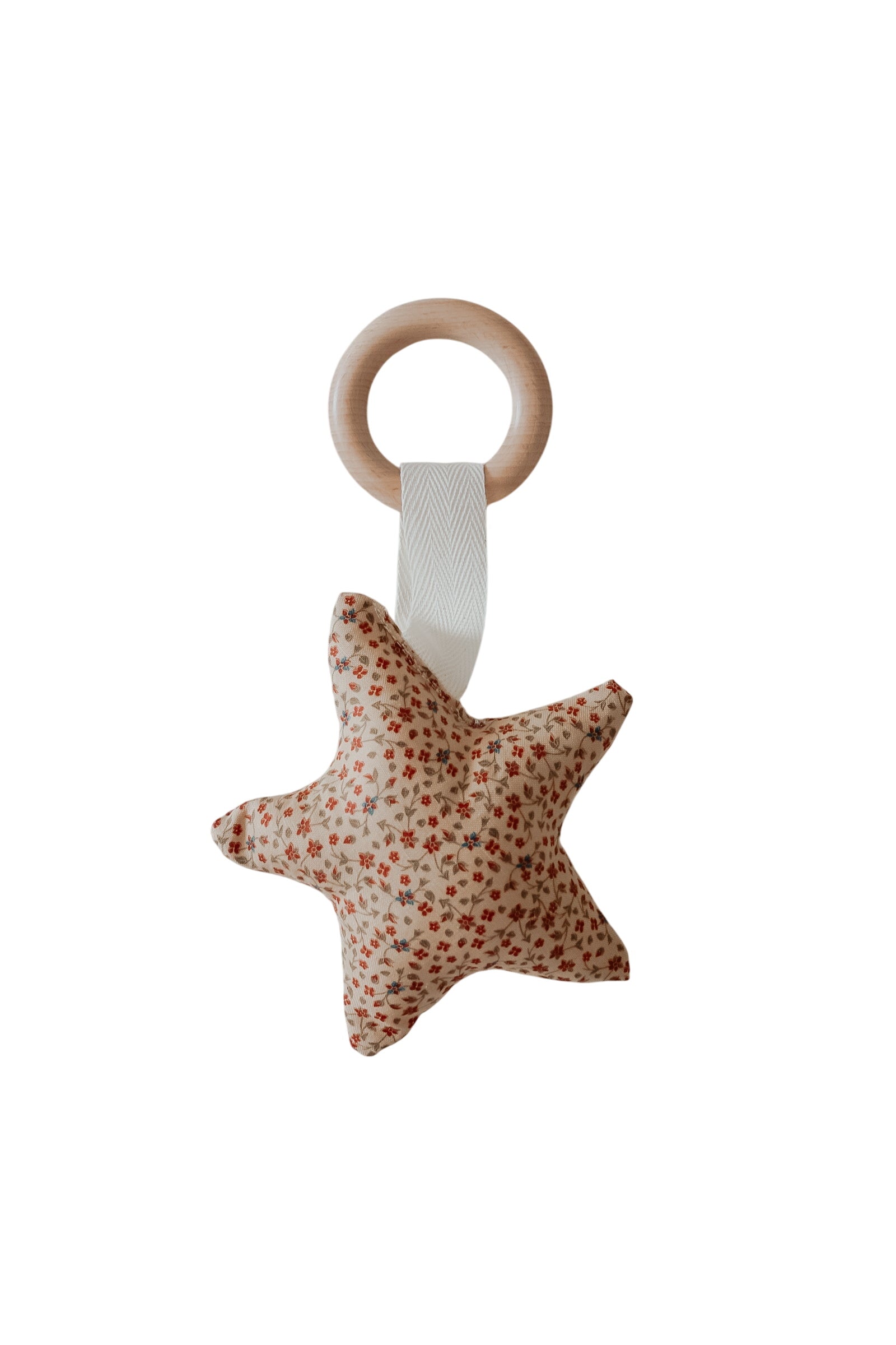 Poinsettia Wooden Shape Teethers