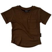 Bamboo Pocket Tee - Chocolate