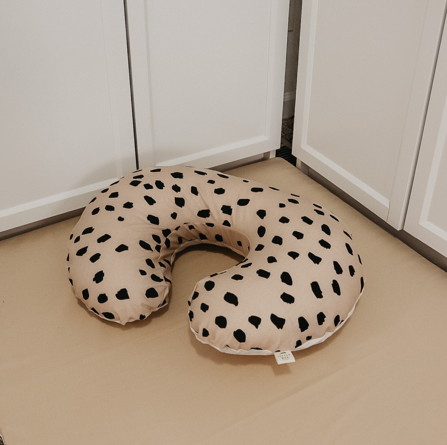 Beige Black Marks Sahara Nursing Pillow Cover