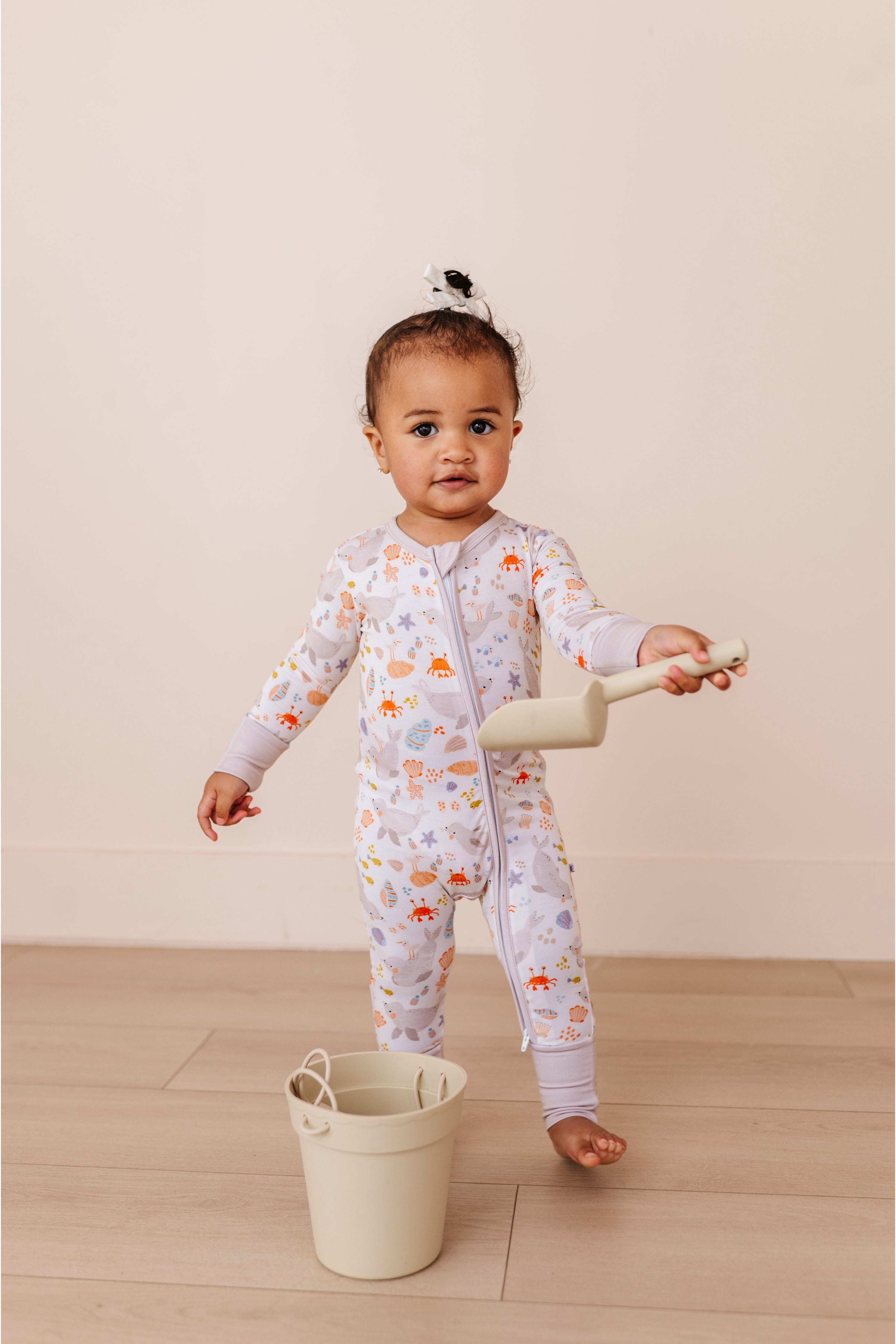 Bamboo One Piece Zip Pajama - Sammie Seal