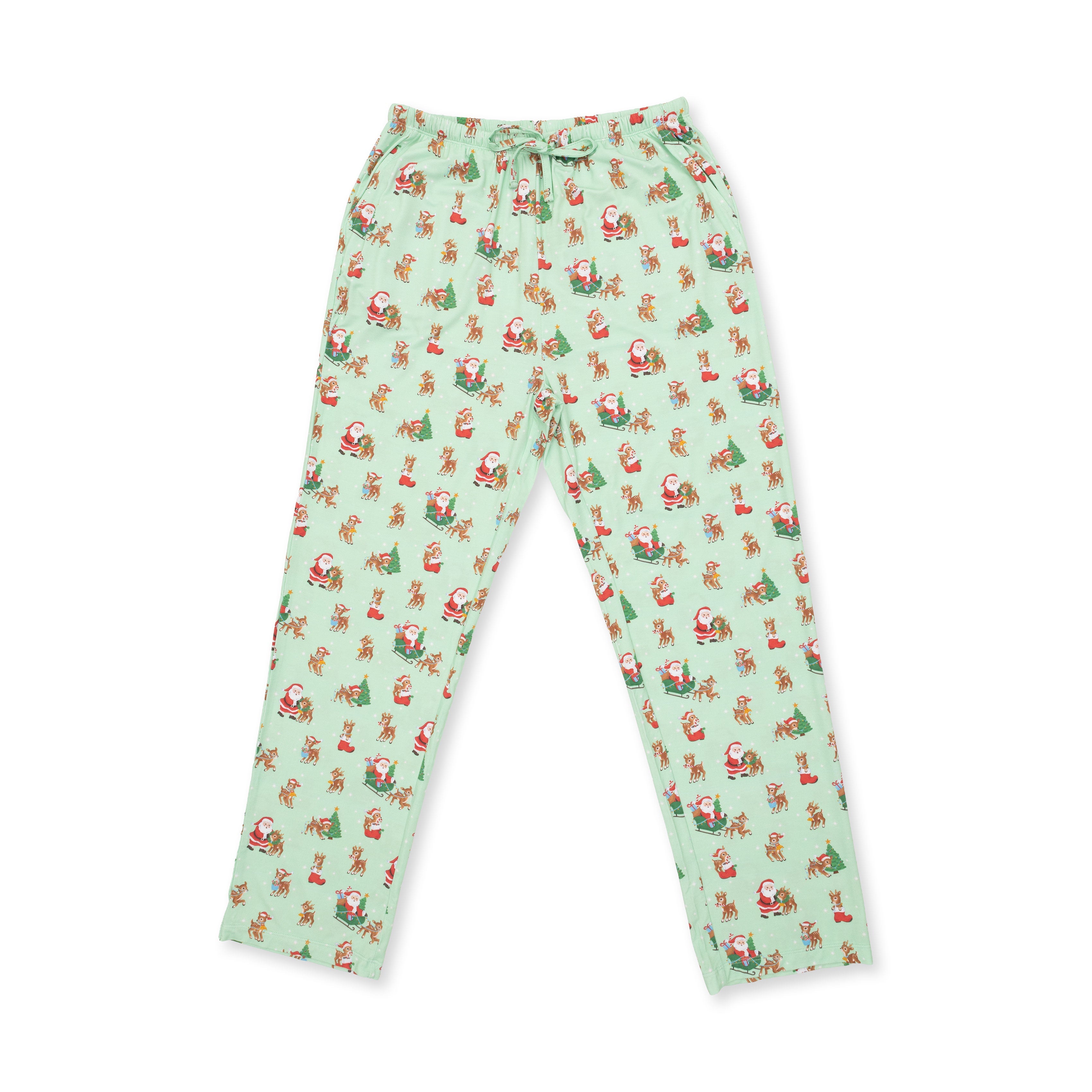 Vintage Reindeer & Santa Uni - Adult Loungewear Pant