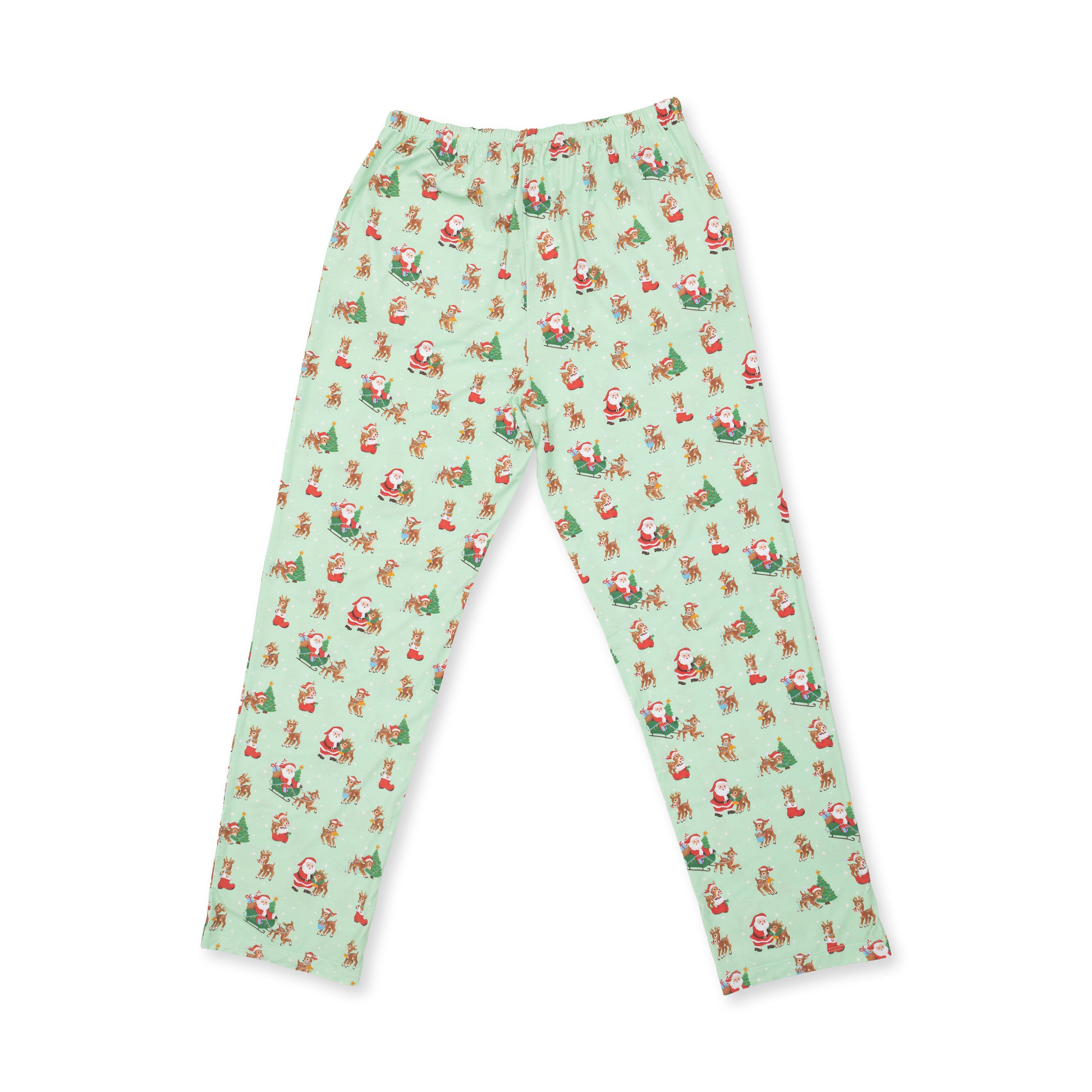 Vintage Reindeer & Santa Uni - Adult Loungewear Pant