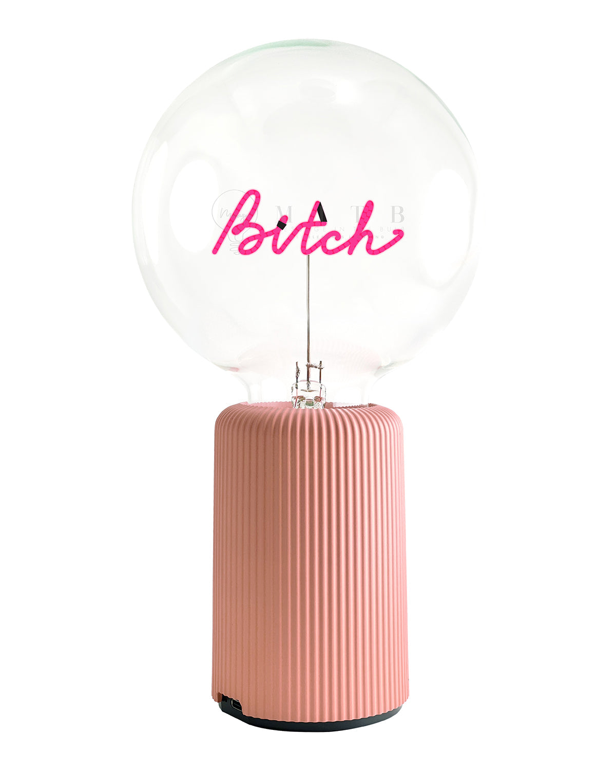 Mitb Bulb Bitch Red With Base Table Lamp Portable Pop Nomad