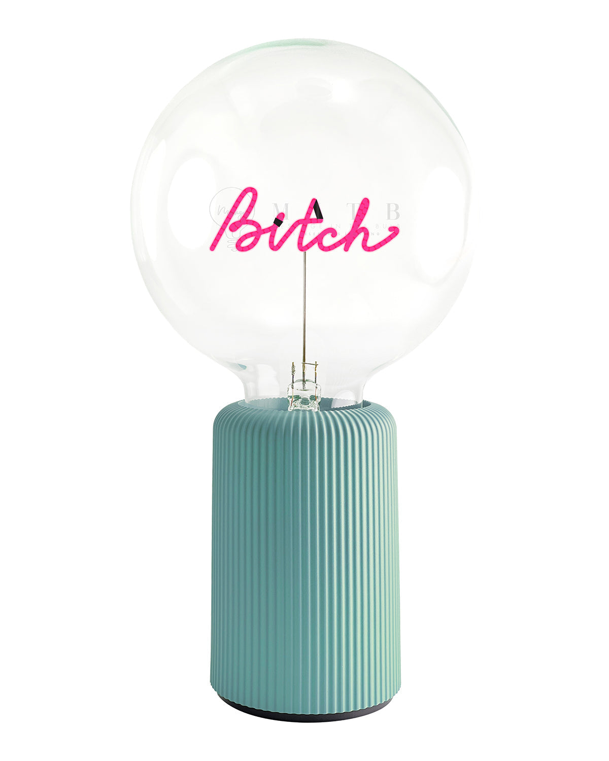 Mitb Bulb Bitch Red With Base Table Lamp Portable Pop Nomad