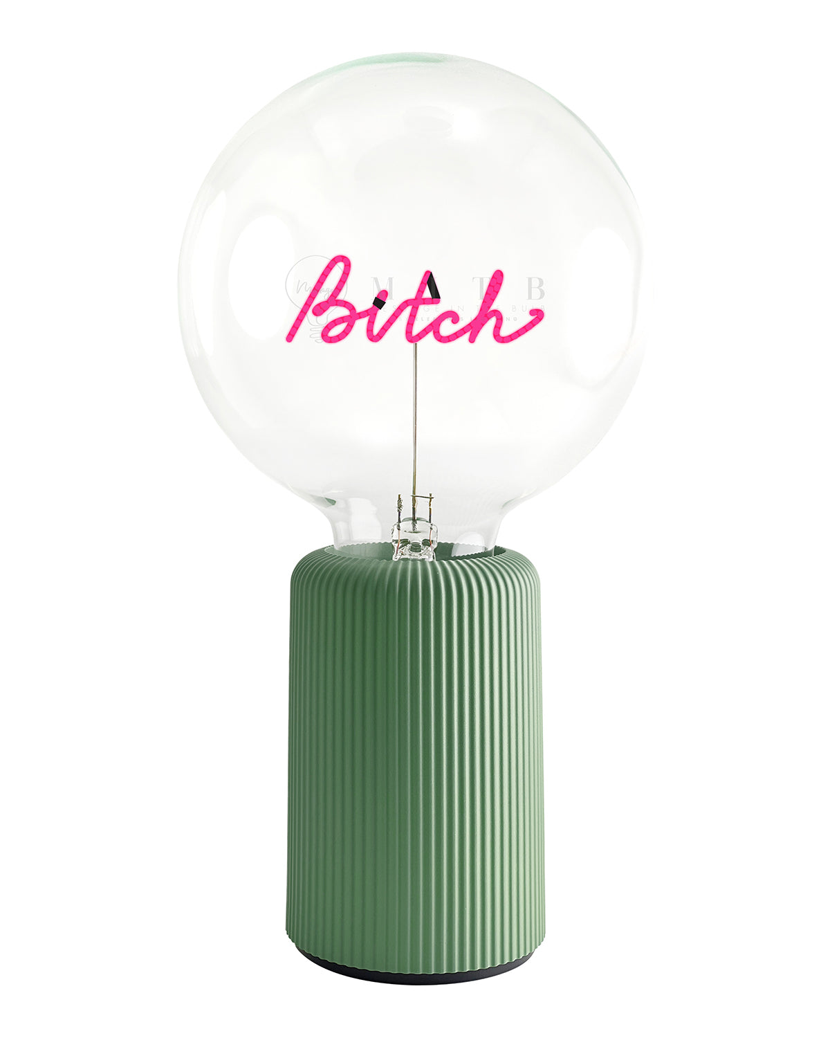Mitb Bulb Bitch Red With Base Table Lamp Portable Pop Nomad