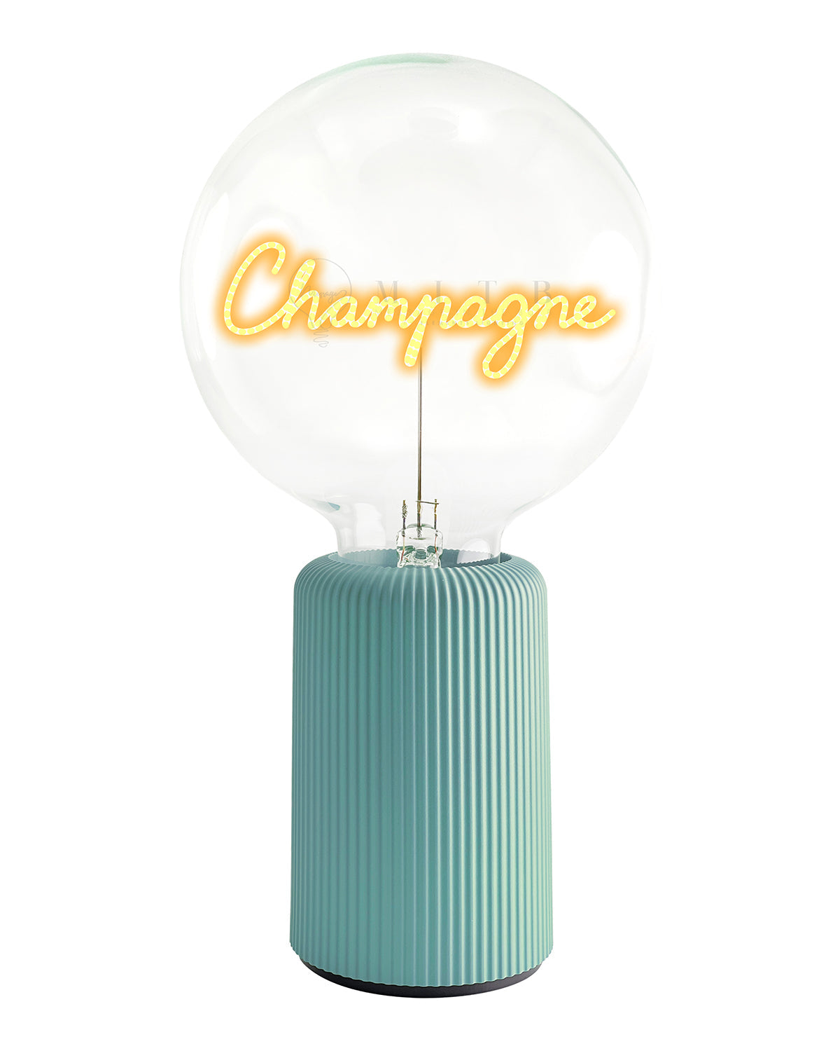 Mitb Bulb Champagne Amber With Base Table Lamp Portable Pop Nomad