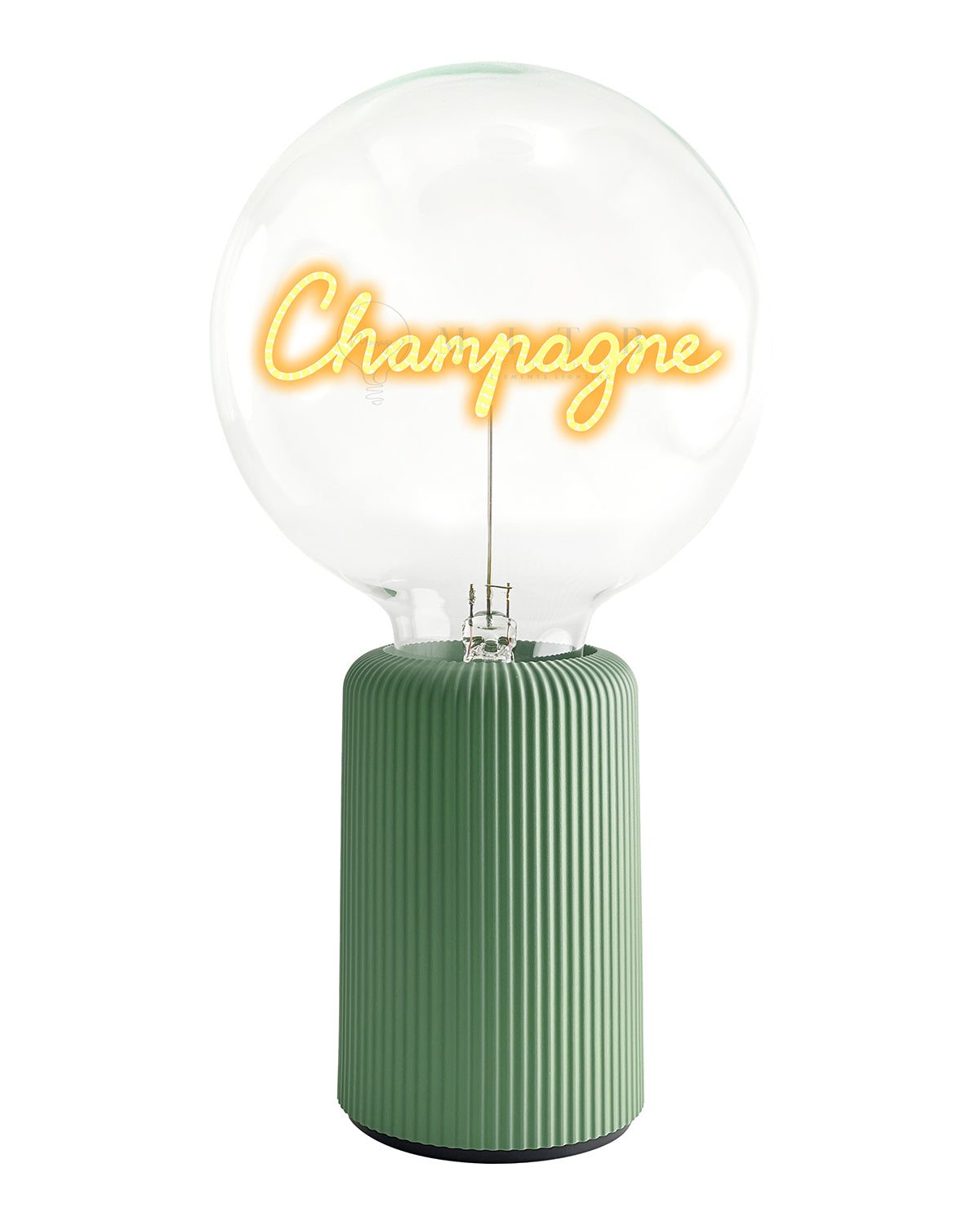 Mitb Bulb Champagne Amber With Base Table Lamp Portable Pop Nomad