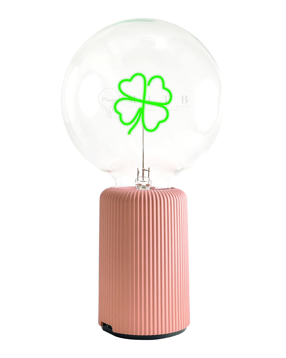 Mitb Bulb Clover Green With Base Table Lamp Portable Pop Nomad