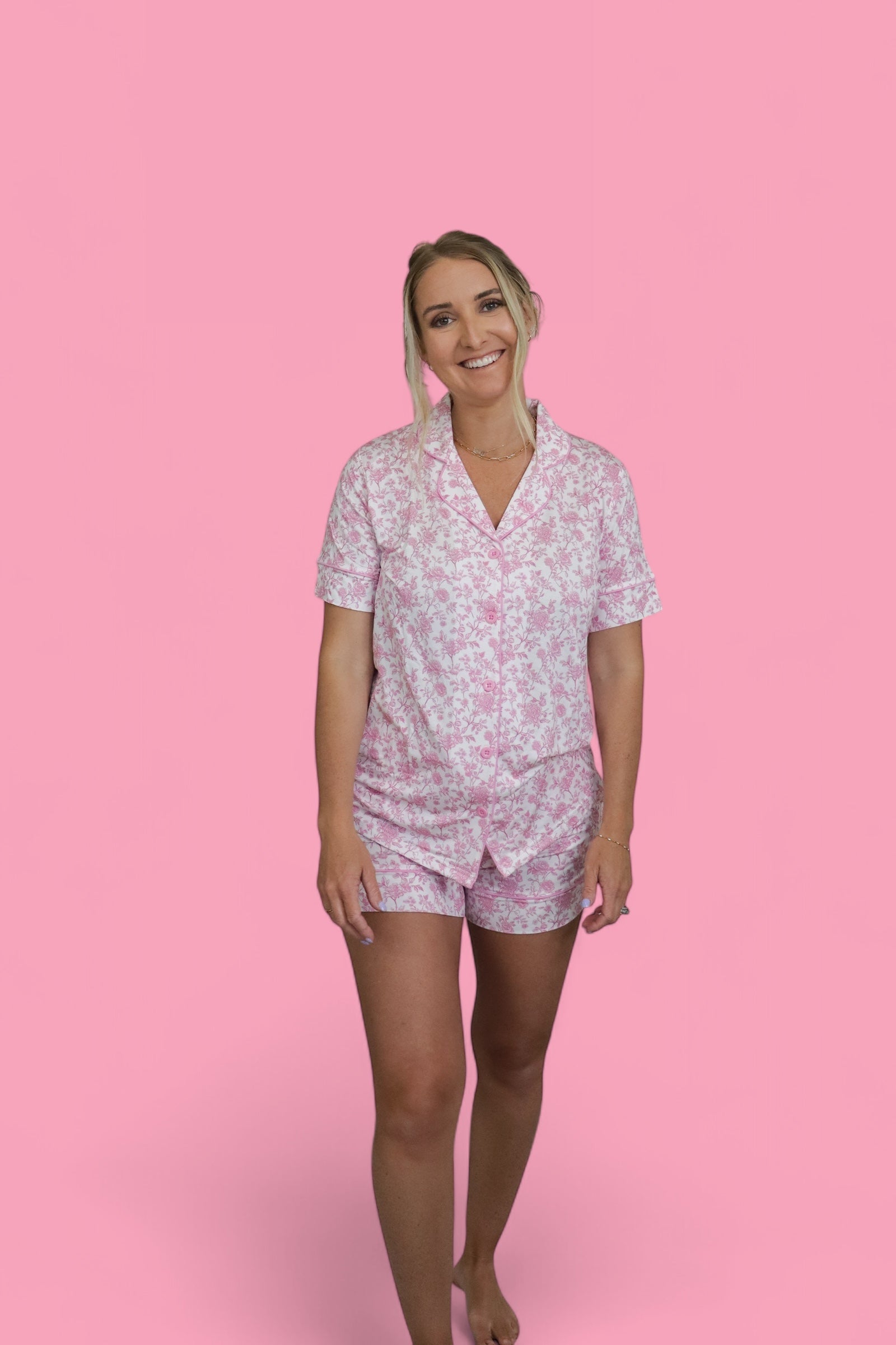 Rosewood Toile Women’s Dream Short Set