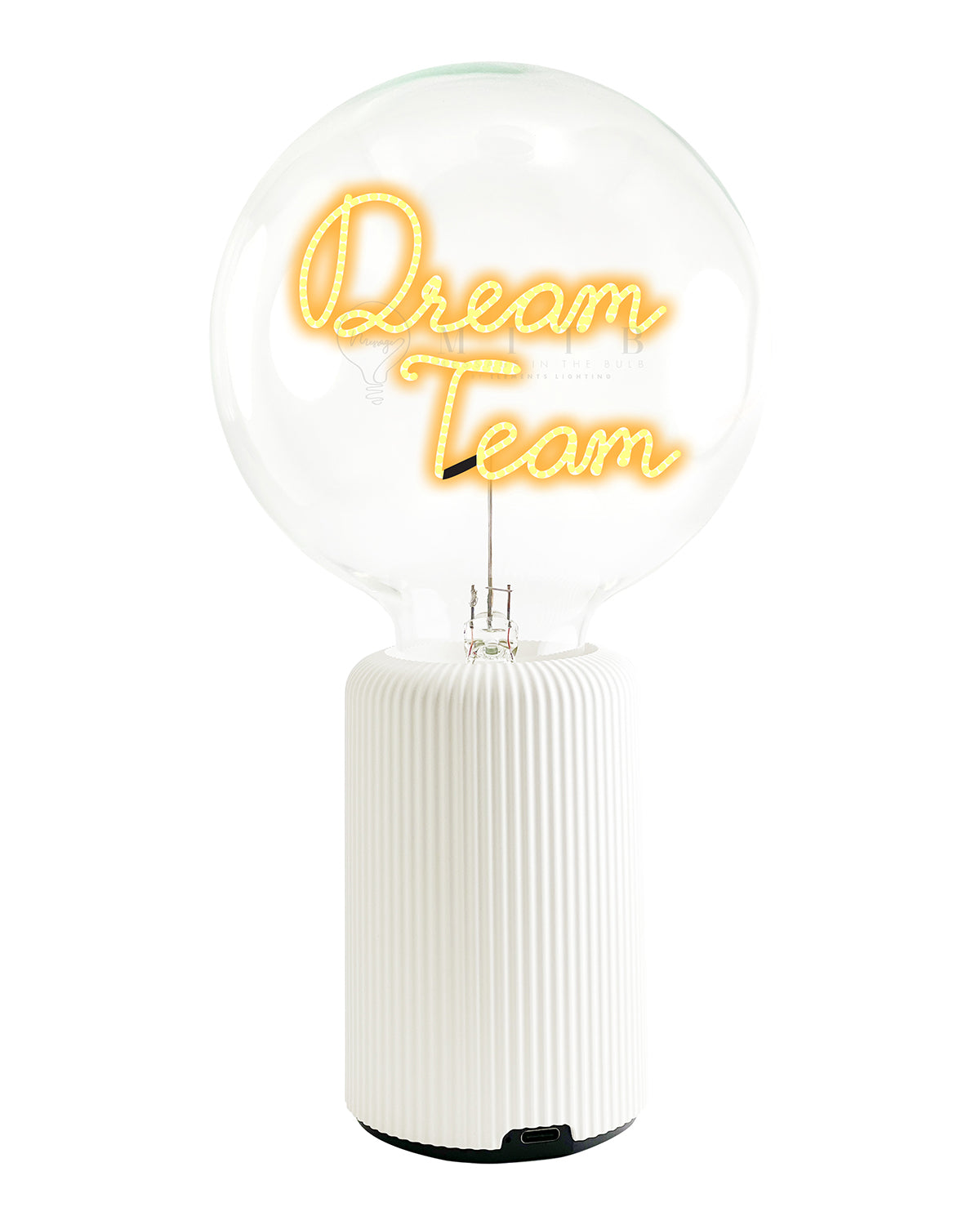 Mitb Bulb Dream Team Amber With Base Table Lamp Portable Pop Nomad