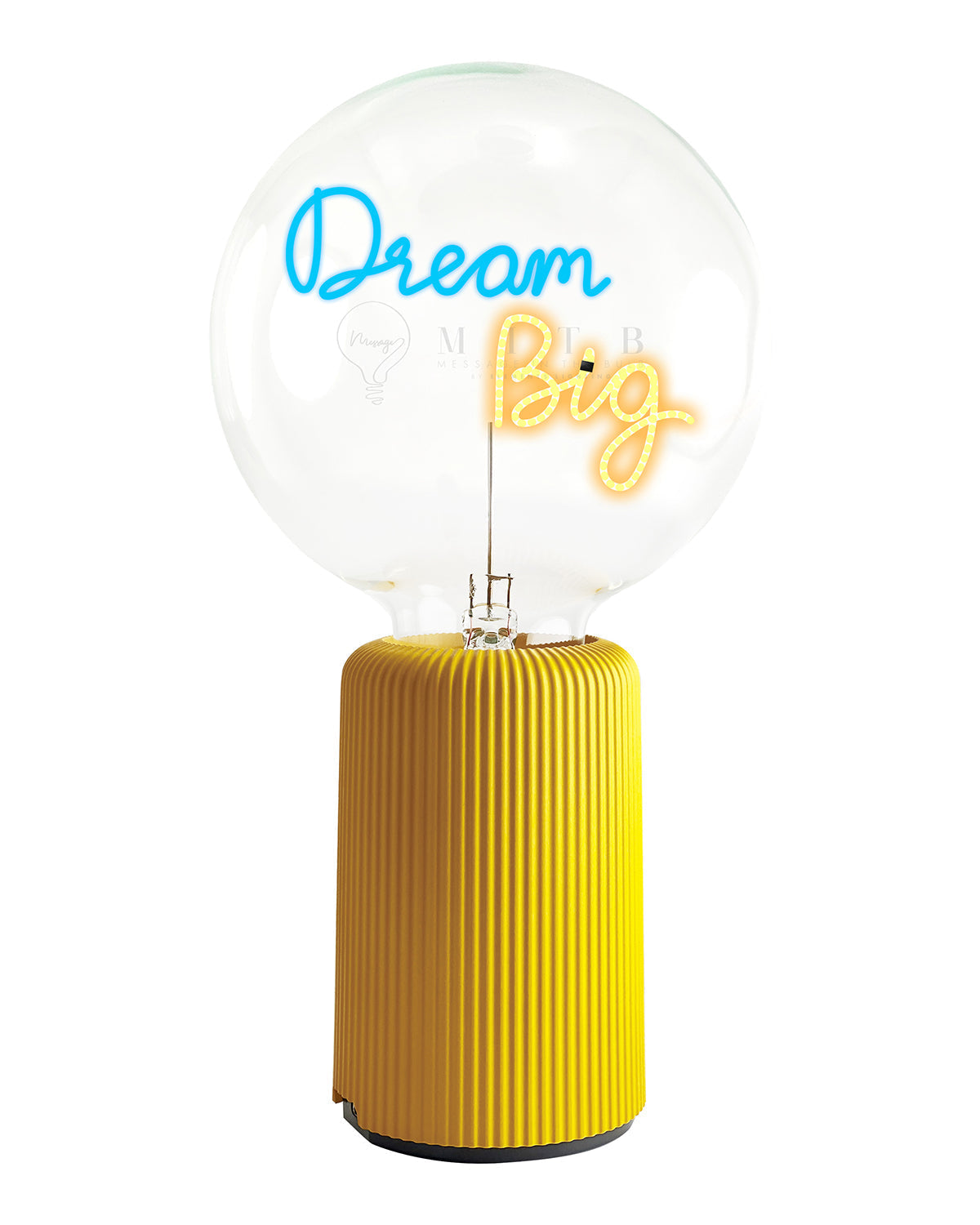 Mitb Bulb Dream Big Blue/ Amber With Base Table Lamp Portable Pop Nomad