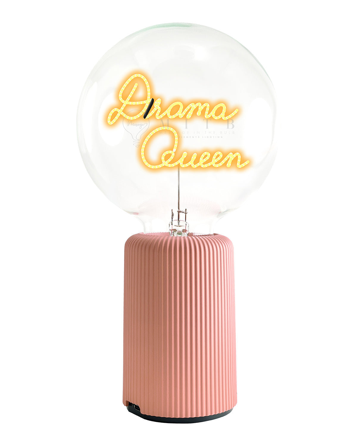 Mitb Bulb Drama Queen Amber With Base Table Lamp Portable Pop Nomad