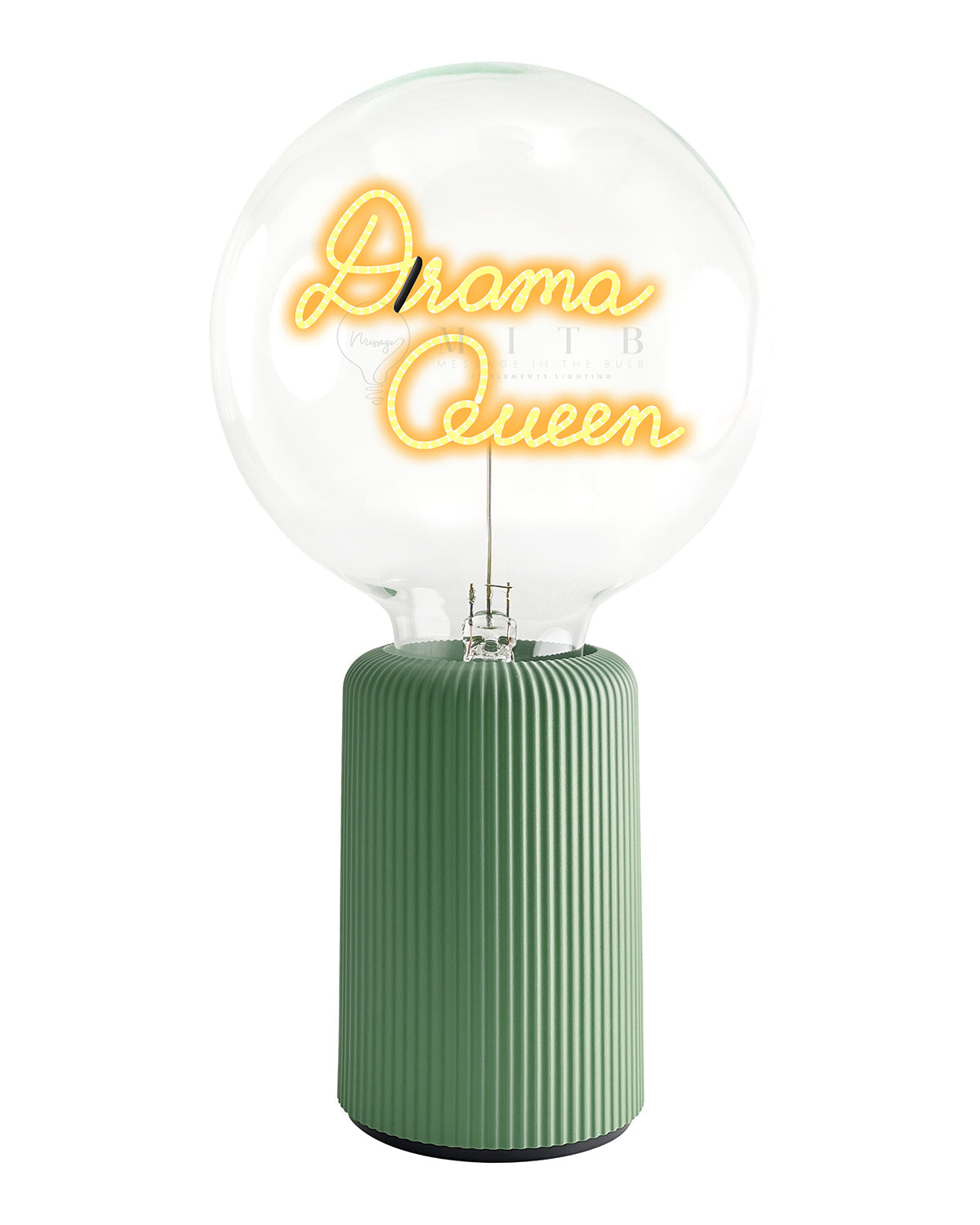 Mitb Bulb Drama Queen Amber With Base Table Lamp Portable Pop Nomad