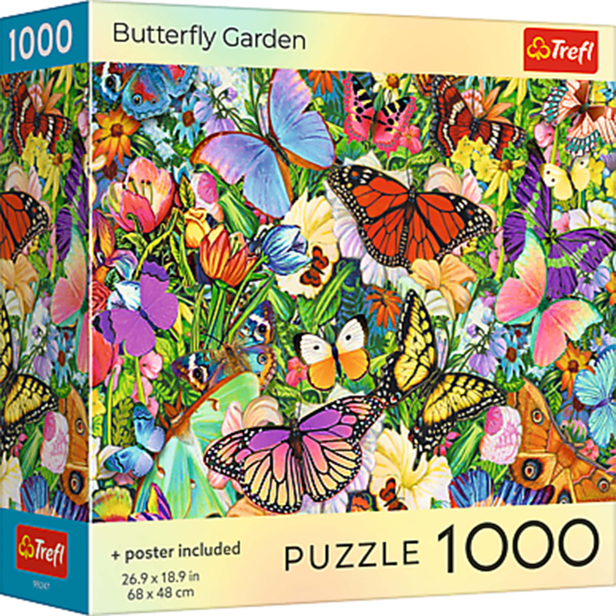 Red Butterfly Garden 1000 Piece Puzzle