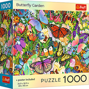 Red Butterfly Garden 1000 Piece Puzzle