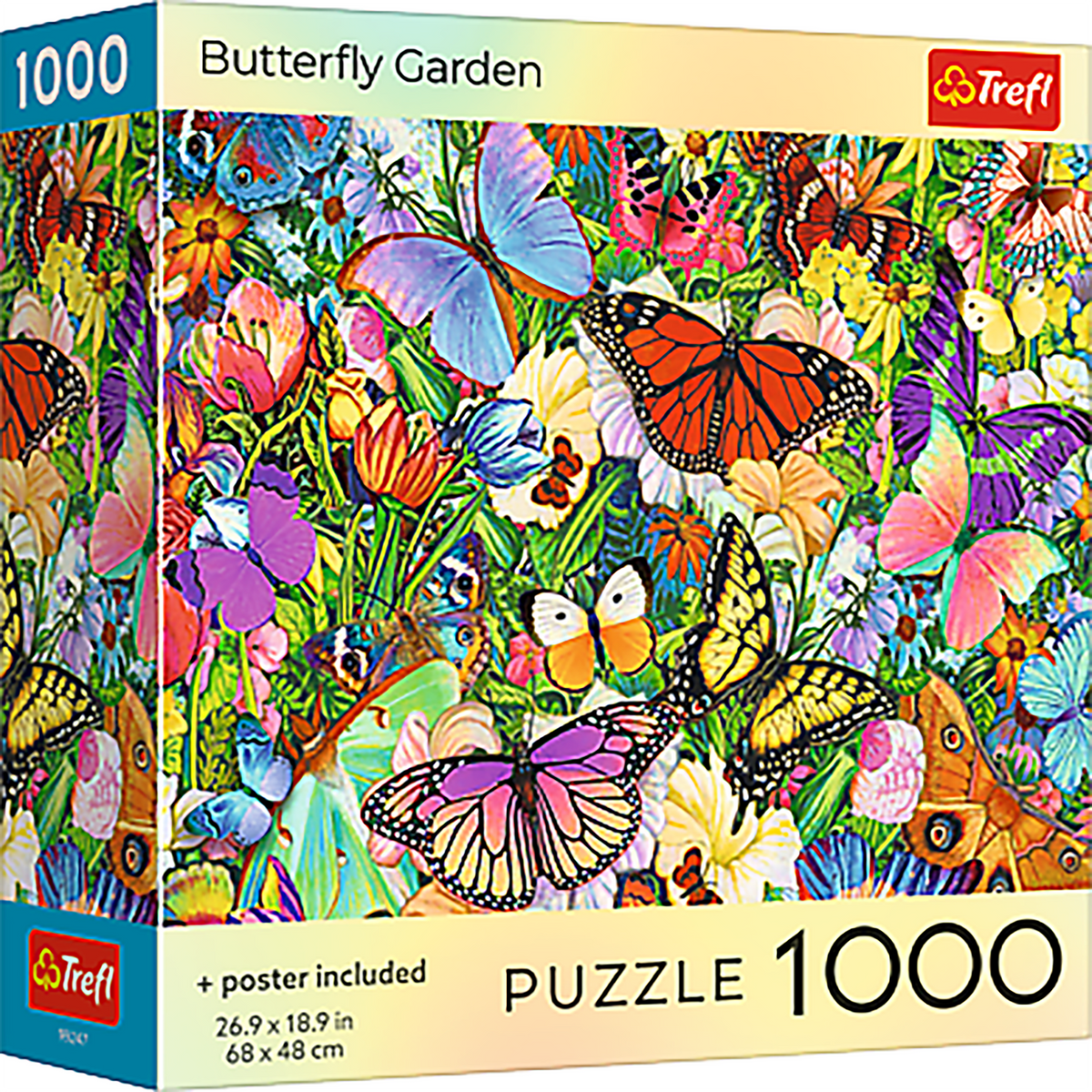 Red Butterfly Garden 1000 Piece Puzzle