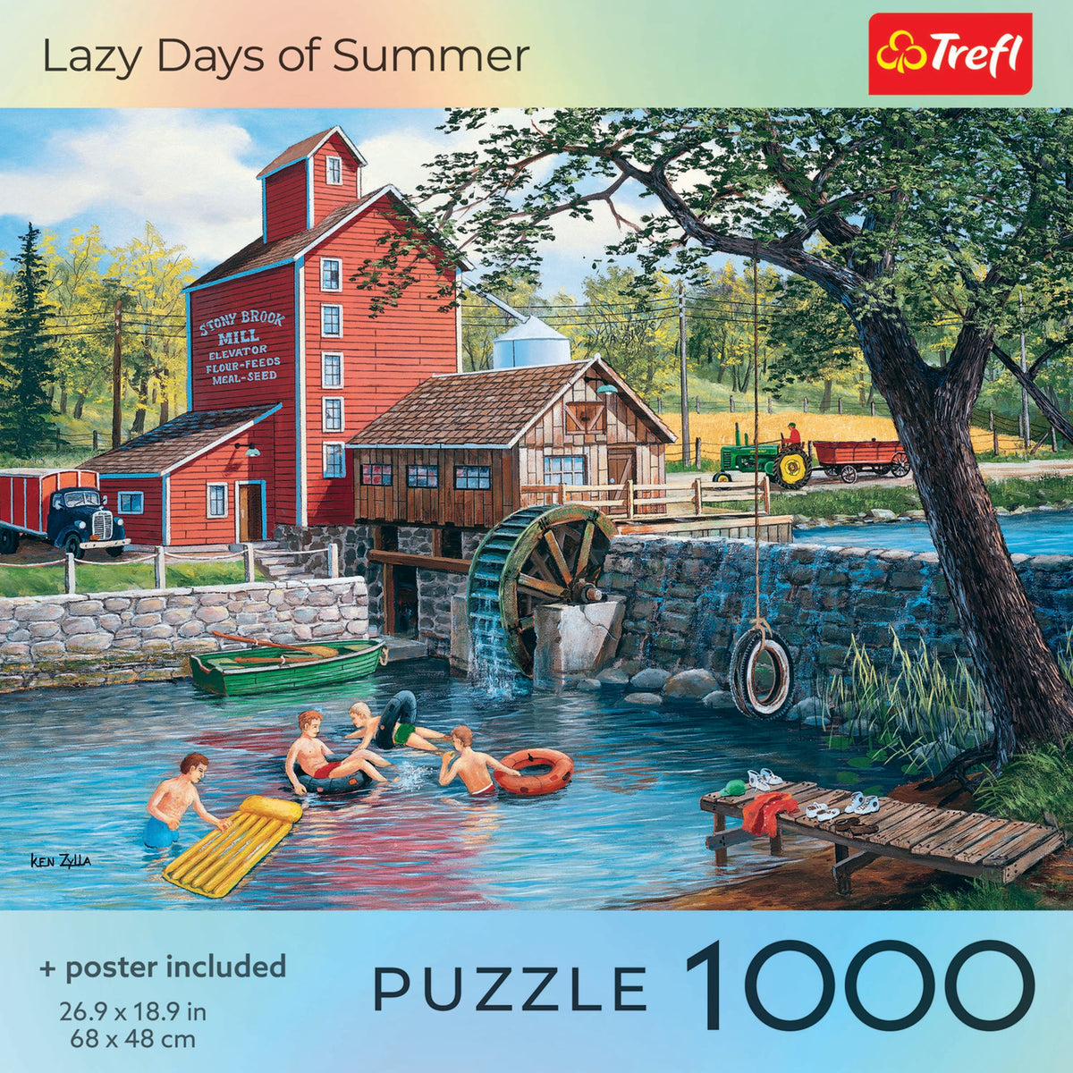 Red Lazy Days Of Summer 1000 Piece Puzzle
