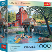 Red Lazy Days Of Summer 1000 Piece Puzzle