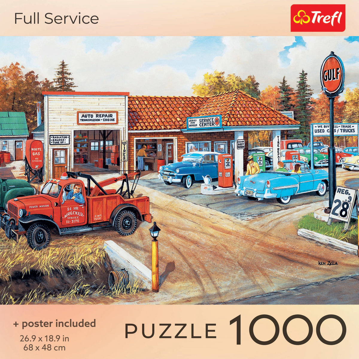 Red Full Service 1000 Piece Puzzle