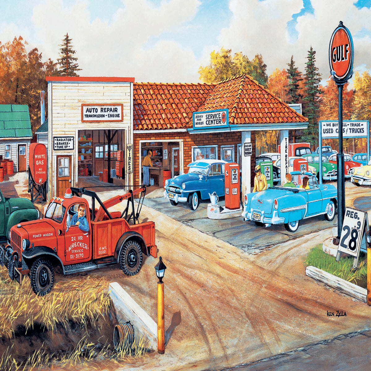 Red Full Service 1000 Piece Puzzle